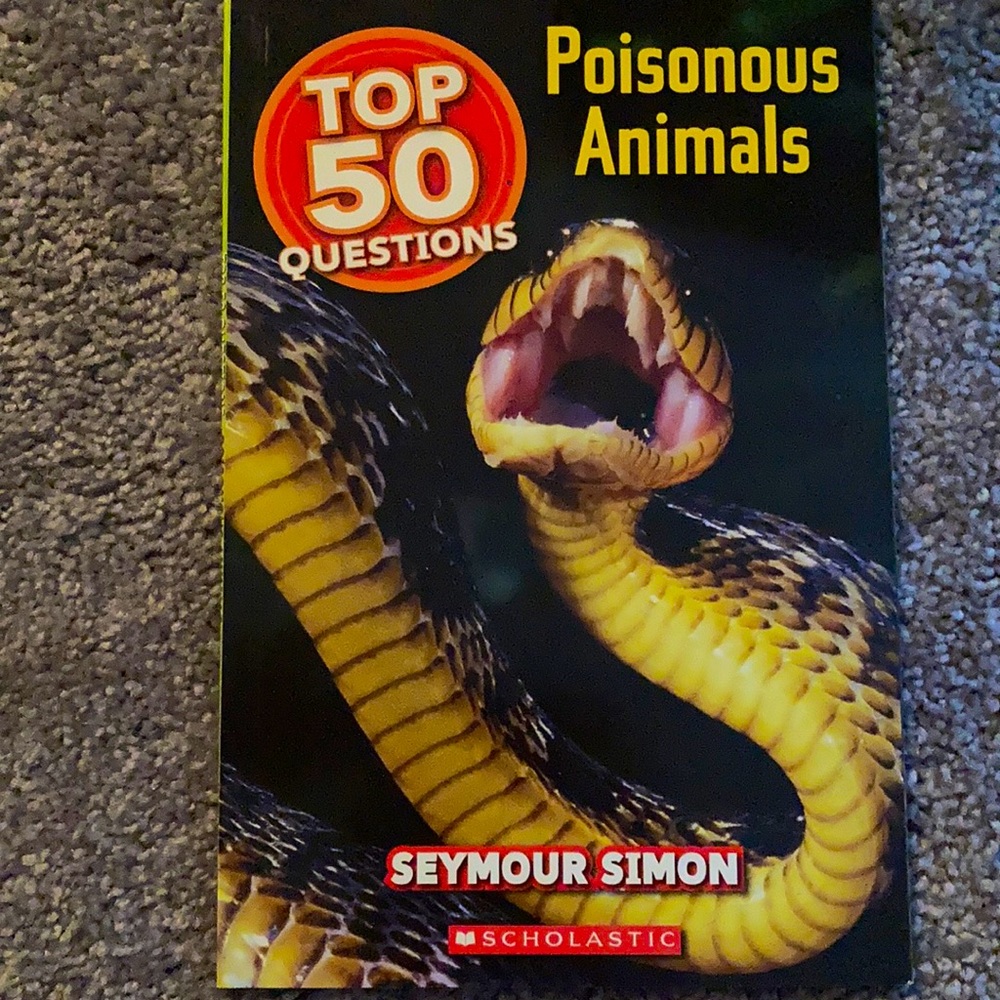Poisonous Animals book- Seymour Simon